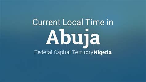 current time in abuja nigeria right now